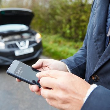 car breakdown on the road man calling for help extended car warranty services best